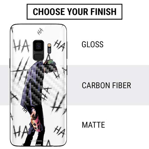 DC Comics The Joker HAHAHA Walking Galaxy S9 Skin
